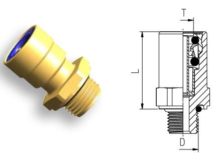 Фитинг м12х1.5 D=6х1 (8938008022)(ПН0783)