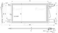 Радиатор кондиционера конденсатор  P, R (04-), G (08-) (LRAC2804)(д8648)