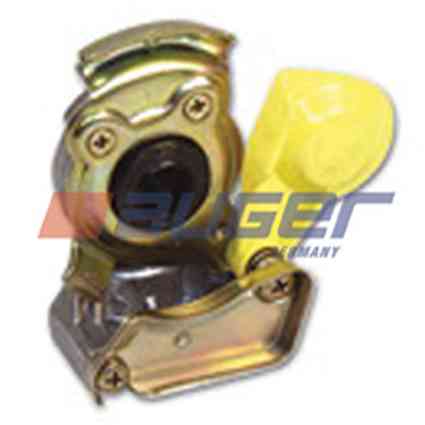 Головка соединительная М16 желтая с клапаном (52516)(Пн2217)