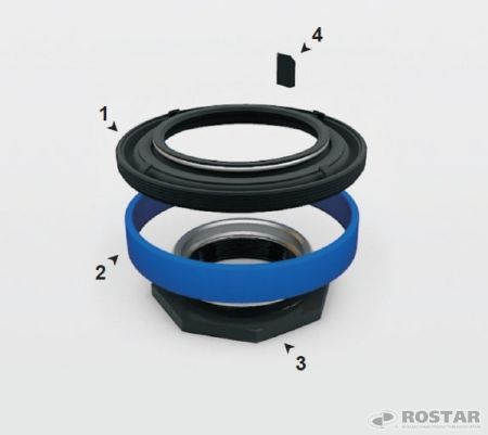Р/к задней ступицы Евро в короб. из 4-х / Ростар (Р53205-3104000-10)(КП1063)