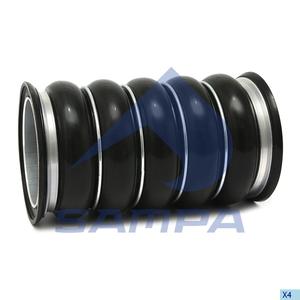 Патрубок интеркулера Scania (041045) (д6909)