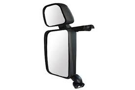 Зеркало заднего вида лев. Scania в сб. двойное (ZL0152019HP) (опт3719)