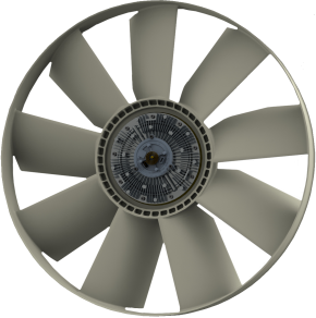 Вентилятор с муфтой электр. Cummins ISBe Евро 4 (крыльчатка 21-495) (21-500сб) (Кр5493)