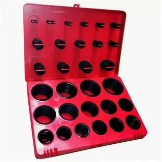 Колечки резиновые (набор колец красный кейс) (30-382) (30-382)(КР0037)