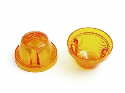 Рассеиватель повторителя ЕВРО-2 желтый / Аналог (ЭЛ0443)