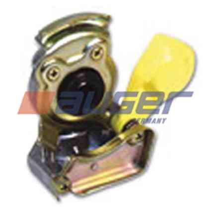 Головка соединительная М22 желтая с клапаном (52515)(Пн2168)