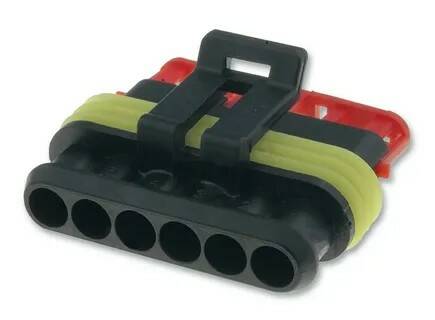 Разъем заднего фонаря 5490 плоский, 6 конт.) (ан.AMP 282090-1)(Эл7485)