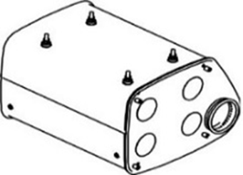 Глушитель основной MAN F2000 Euro 2/3 (бочка) (29538) (д3350)