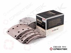 Накладки тормозных колодок  переднего моста Shacman X3000 к-т на ось CREATEK (81.50221.0535)(Ф7190) 