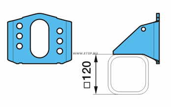 Кронштейн тормозной камеры (AS280007) (К8544)