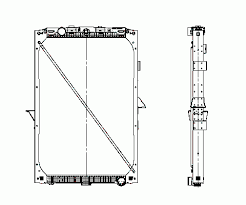 Радиатор DAF XF105 (130040007) (д1290)