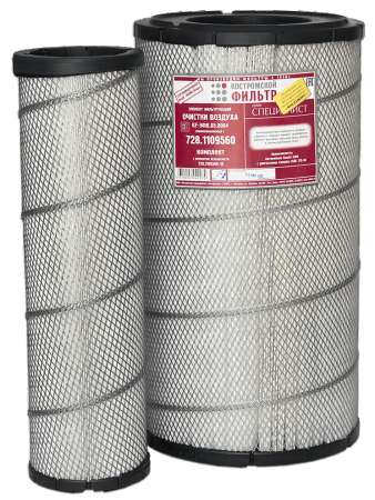 Фильтр возд эл. Евро-4 двс Cummins ISBE 170-30 к-т / КФ (KF-ЭФВ.05.0004)(КР0105)