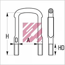 Стремянка Scania рессоры зад. (20418E/8464190SX)(пр0309)
