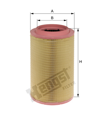 Фильтр воздушный DAF 85CF(Hengst) (E541L)(р0478)