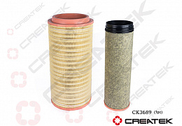 Фильтр воздушный, HOWO T5G Sitrak C7H CREATEK (WG9X25190062)(Ф9451)