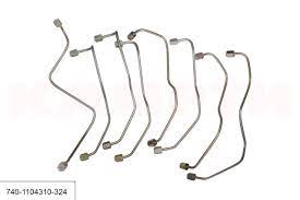 Трубки топливные Евро-2 ТНВД (комплект 8шт.) / ТМК (740.21-1104310/324)(ТА1281)