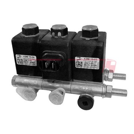 Блок электромагнитных клапанов БЭК 37.000 КЭМ-10 (3шт.) / Родина (37-000) (Эл1572)