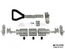 Запор штанговый R27 Zn ручка Дельта (9008) (К5912)