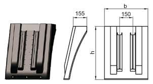 Крыло универсальное. (490x288x412), Krone (102049040/102049041)(К0536)