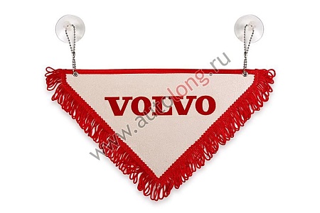 Вымпел широкий VOLVO красный (16727) (р7918)