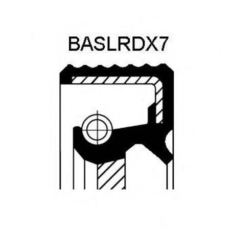 Сальник коленвала передн 100x124x12 RD DAF 12580 D 92 (15027586B)(р8534)