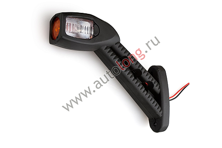 Боковой габарит (рога) ПРАВЫЙ 16735 бело-крас. 20LED(накло (551426/710212) (191152) (опт4518)