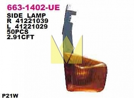 Фонарь указателя поворота правый без патрона без лампы ИВЕКО (6631402RUE) (опт5721)