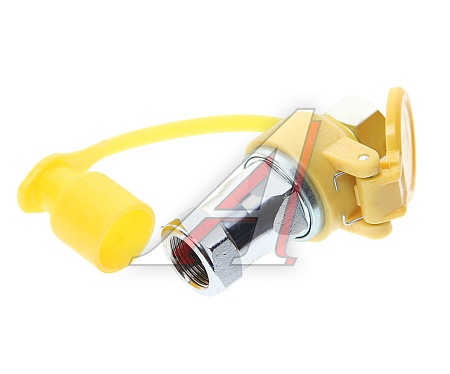 Евроразъем пневматический М22 желтый (INF10169Y)(пн5368)