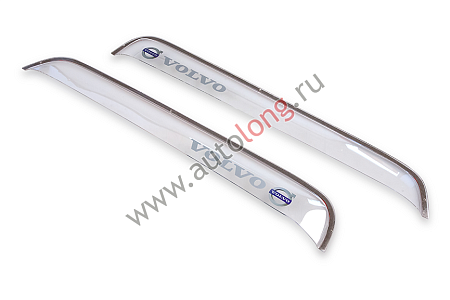Дефлектор прямой VOLVO FH (прозрачный) (10562) (к3925)