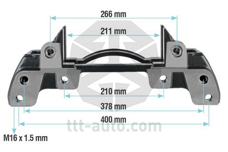 Скоба суппорта, с обычным аксиальным креплением (20210) (т6120)