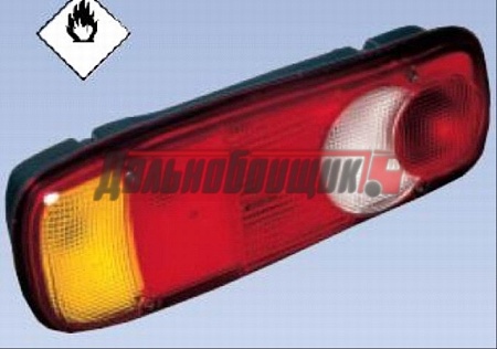 Фонарь задний лев.RVI Premium/DAF/Iveco с кабелем (611252/0094L)(Опт0223)