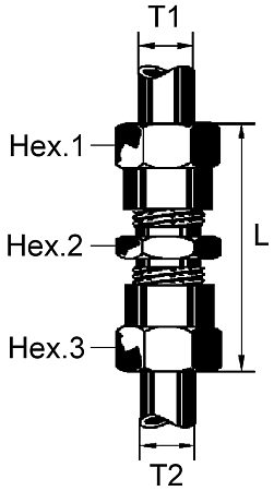 Фитинг прямой 18 мм металл разборный (8938200840)(Р9905)