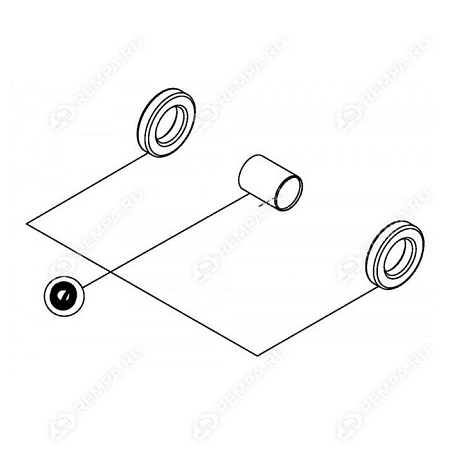 Р/к фаркопа ТСУ (втулка, два буфера) V.Orlandi (RG00618)(Кр8896)