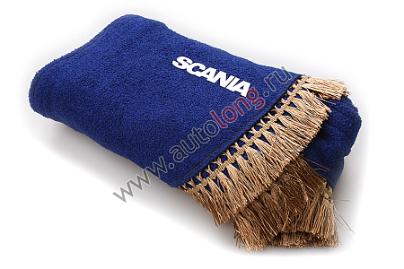 Ламбрекен лобового стекла угол Scania Синий (7698) (р8824)