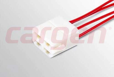 Разъем 4-х конт. гнездовой (мама), серия 6.3 мм с проводом 1,0 мм (АХ37301)(Эл1740)