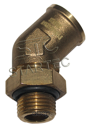 Фитинг угловой 45гр M16x1,5 F16x1,5 (INF11M16F16L45)(пн9788)