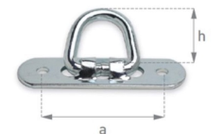 Скоба под трос, поворотная (333221)(Пр0346)