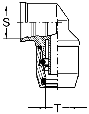 Фитинг угловой P5 под трубку D=8x1 (8938311770/25150806000005B)(пн0851)