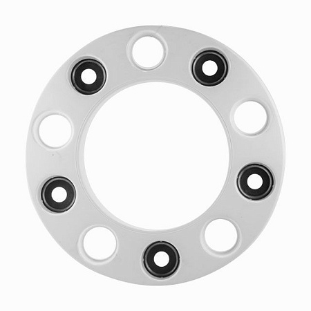 Колпак колеса R=22.5 (пластик) белый передний ступичный пустой (121780) (п6430)