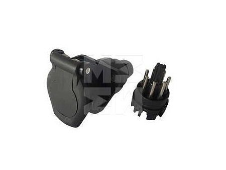 Розетка 7 полюсов, EBS, ISO 7638, пластиковый корпус, винтовой зажим (M7334001) (Эл1739)