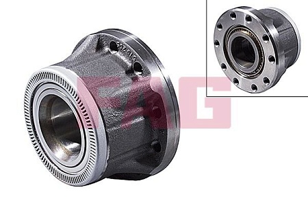 Ступица в сборе передняя RVI Magnum/Premium (F300003)(Пр0983)