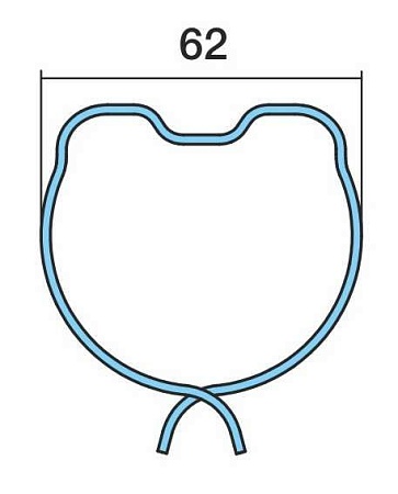 Кольцо стопорное ступицы 62x1.8 BPW ECO Plus 8-9t/ (0318804100)(пр0321)