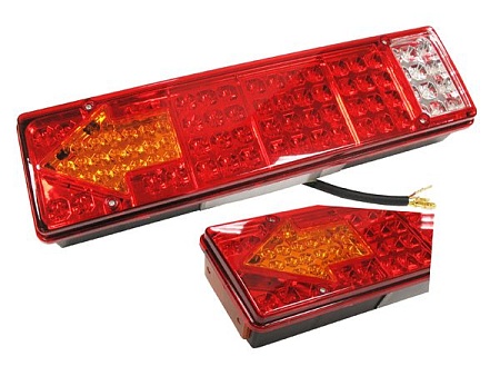 Фонарь задний 0030 левый (с проводом/светодиод /стрелка) (7756)(Опт0518)