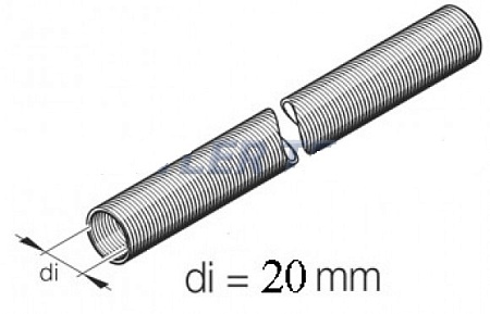 Гофра автономного отопителя впускная 20mm (1 метр) (36000092)(А0004)