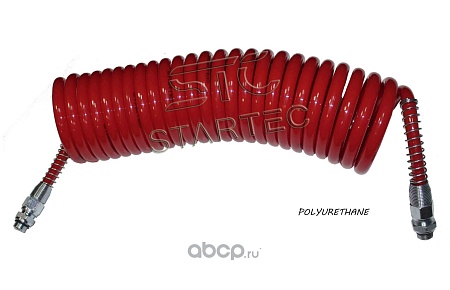 Шланг спиральный штуцер М16x1.5/ штуцер М16x1.5  (красный) (INF10166)(пн9735)