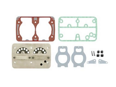 Плита ГБЦ компрессора Volvo LP4930/34/74/85 + к-т клапанов и прокладок (1300050650 ) (д7158)