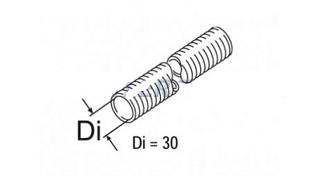 Шланг выхлопа газов 30mm Eberspaecher (36061580/36061300)(А0020)
