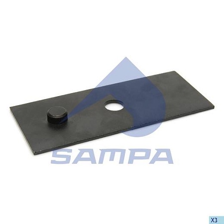 Пластина подрессорная BPW 235x98x5 (071016) (П9499)