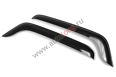 Дефлектор на грузовик К5 российской марки (малый угол) накладной Черный (24434) (К9612)