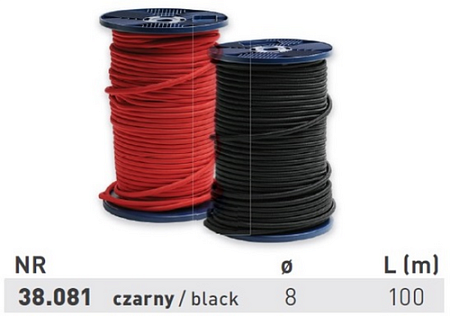 Трос натяжки тента 1 м, эспандер, D=8мм, бухта 100м (38081) (Р4118)